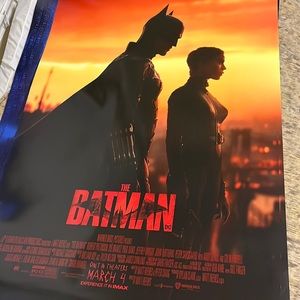 The Batman 27x40 Double sided poster Robert Pattinson Original DC Theatrical